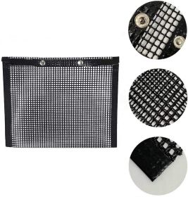 Non-Stick BBQ Mesh Grilling Bag Barbeque Grill Mesh Bag BBQ Accessories Bag (Color: black, size: small)