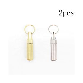 2PCS Stainless Steel Mini Pocket Knife - Leaf-Shaped Portable Capsule Knife With Keychain, Handcrafted Wooden Handle For Outdoor Camping, Fishing (Option: Multicolor)